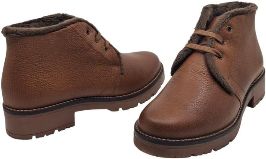 Pitillos cuero safari bottine in napa leder met wol