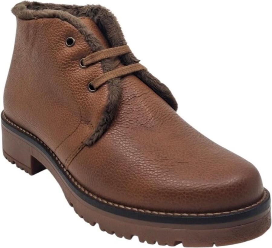 Pitillos cuero safari bottine in napa leder met wol