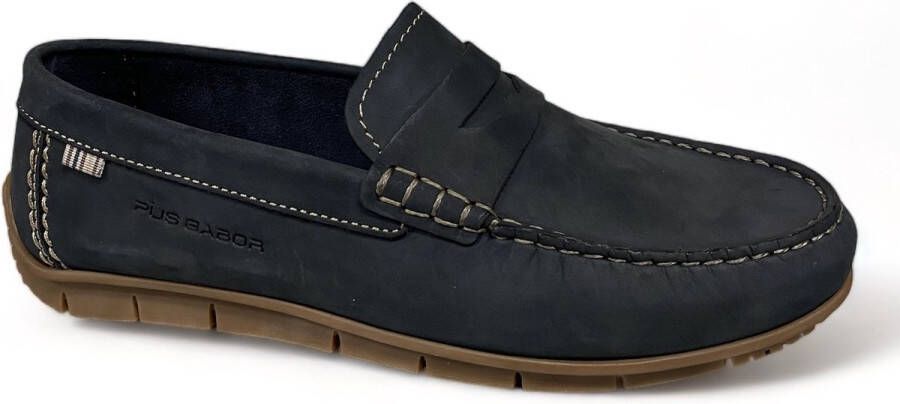Pius Gabor 1060.11.01 Nubuck Navy-instappers -loafers