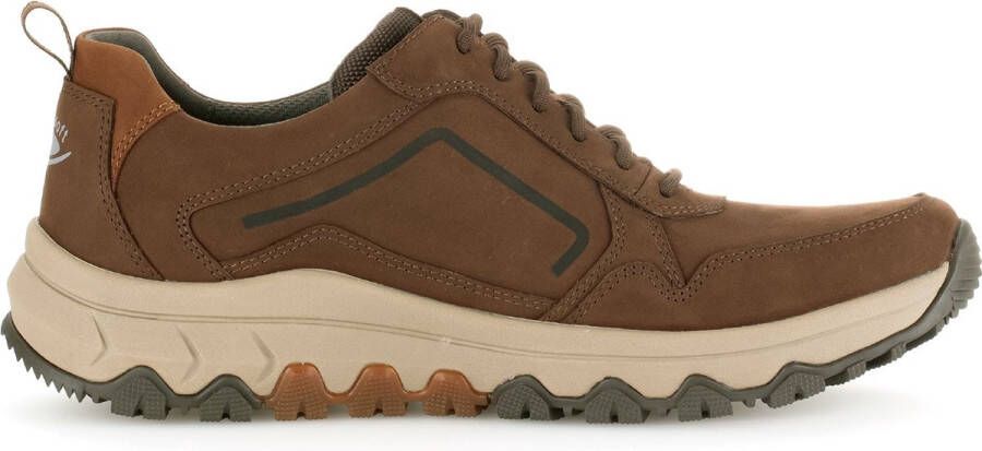 Pius Gabor rollingsoft sensitive 8005.10.03 heren rollende wandelsneaker bruin waterdicht