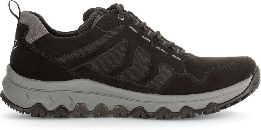 Pius Gabor rollingsoft sensitive 8005.50.01 heren rollende wandelsneaker zwart waterdicht