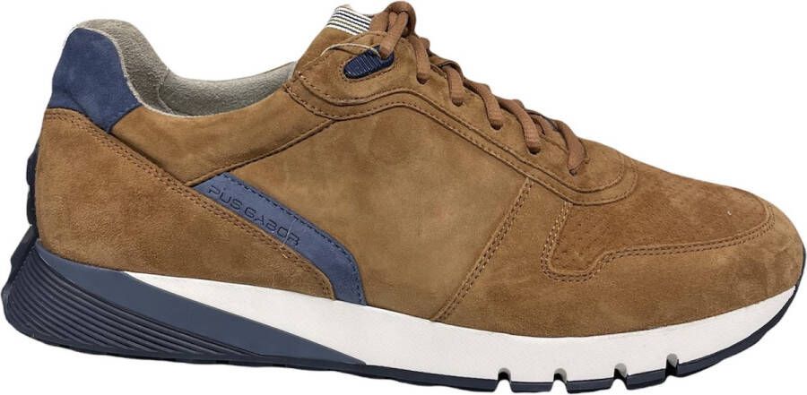 Pius Gabor 1036.10.01 Gabor Gabor Pius Gabor schoenen Gabor heren schoenen Gabor heren Heren schoen Comfort Schoen Sneakers Cognac sneakers Cognac schoenen