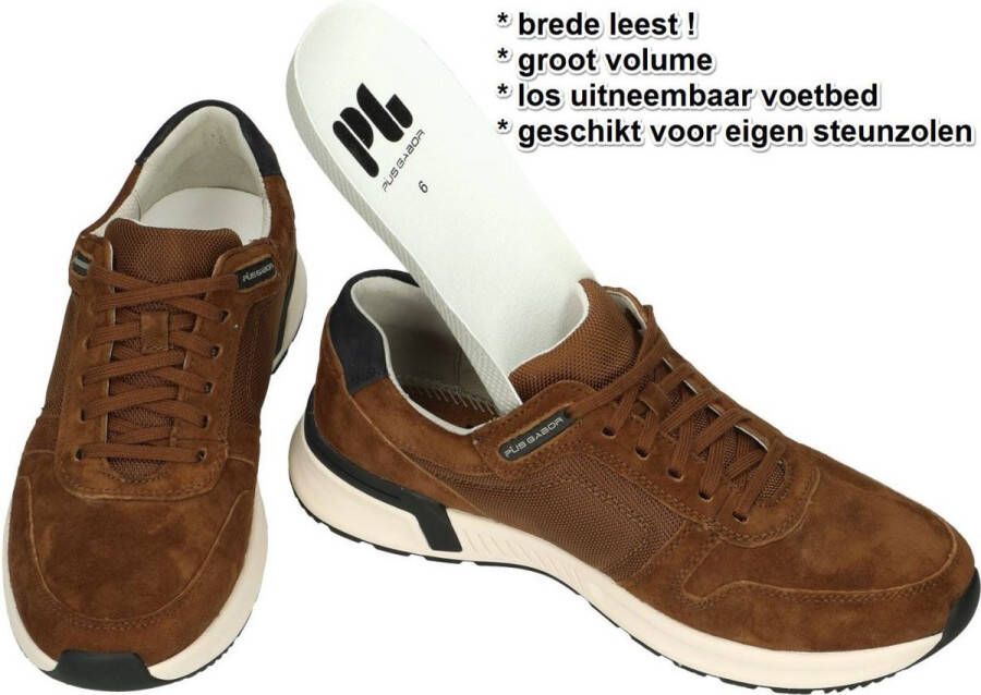 Pius Gabor -Heren bruin sneakers - Foto 1
