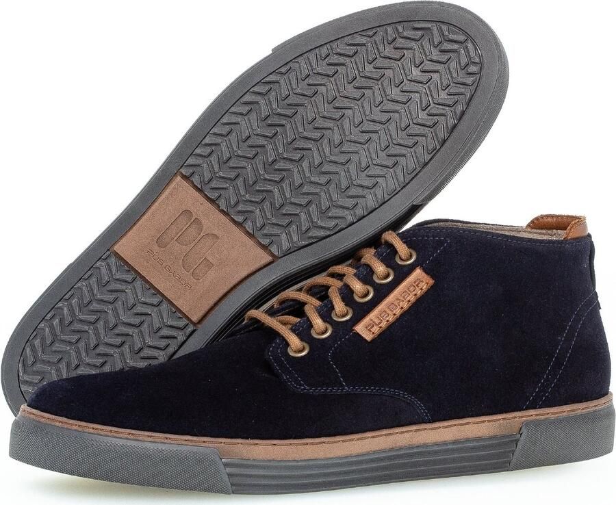 Gabor Moderne hoge suède sportsneakers Blue Dames - Foto 3