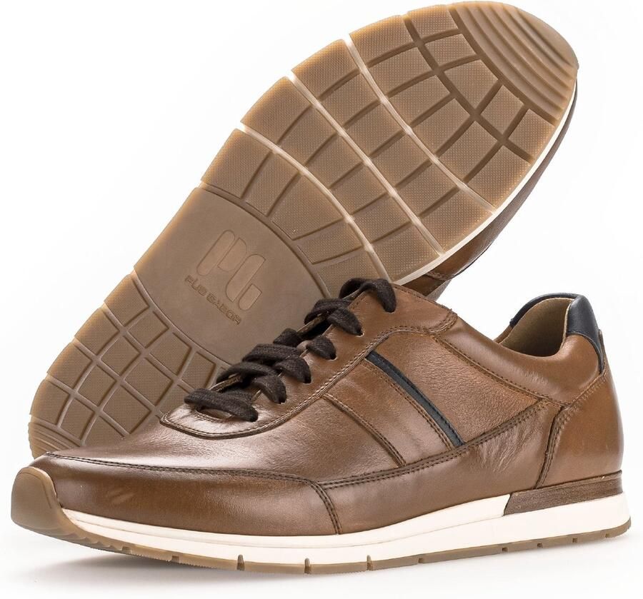 Gabor Heren wandelsneakers van gecertificeerd leer Bruin - Foto 12