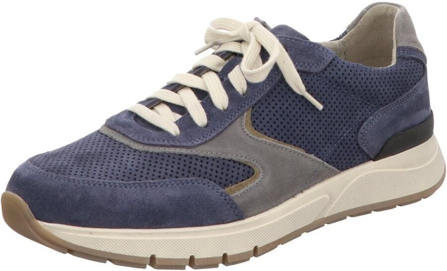 Pius Gabor Sneakers met sleehak vrijetijdsschoen lage schoen veterschoen met contrastafwerkingen g-breedte