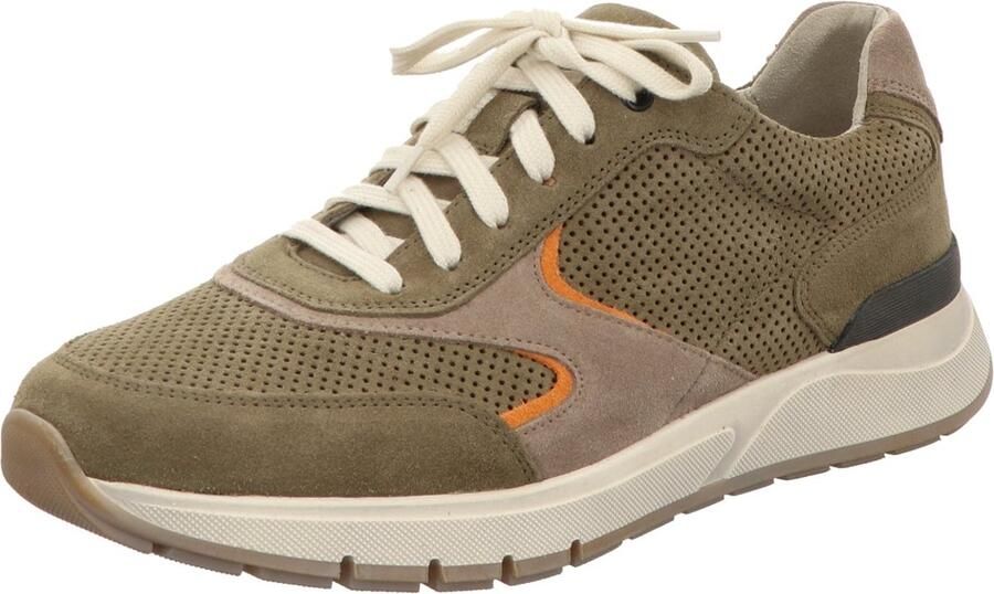 GABOR Sneakers laag aardetinten olijfgroen neonoranje