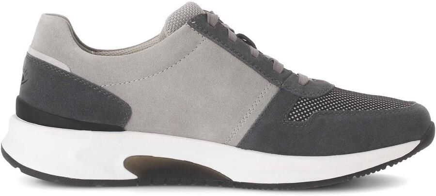 Gabor Rollingsoft Sneakers met sleehak vrijetijdsschoen lage schoen veterschoen met buitenrits g-breedte