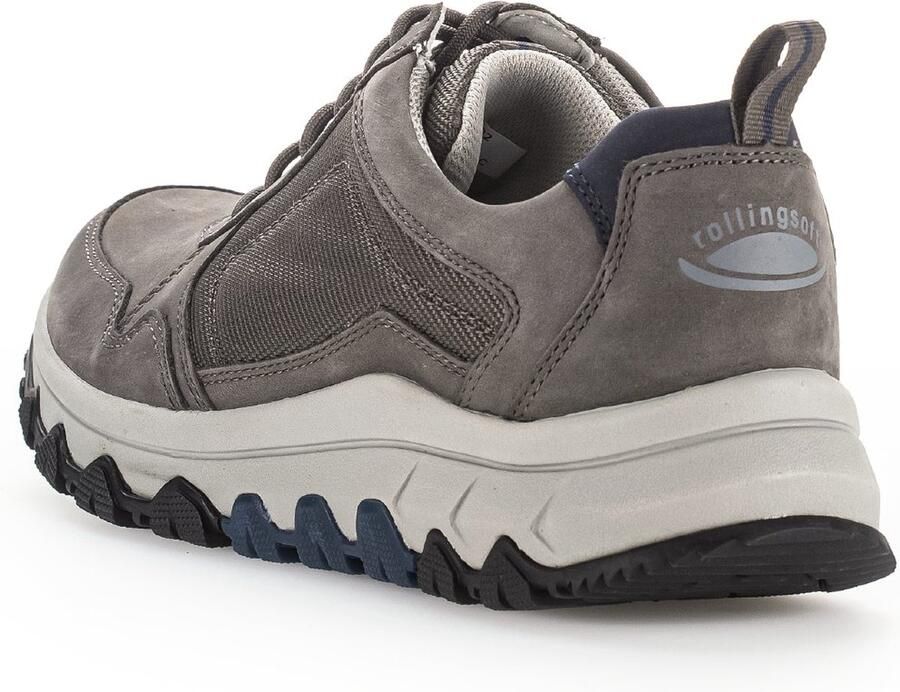 Gabor Rollingsoft Sneakers met sleehak vrijetijdsschoen lage schoen veterschoen met contraststiksels g-breedte - Foto 3