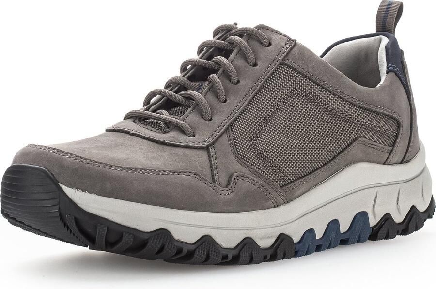 Gabor Rollingsoft Sneakers met sleehak vrijetijdsschoen lage schoen veterschoen met contraststiksels g-breedte - Foto 4