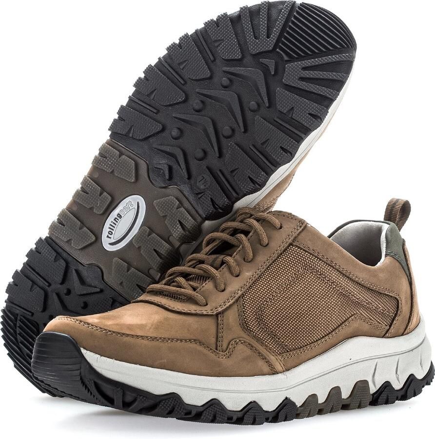 Pius Gabor rollingsoft sensitive 8005.11.03 heren rollende wandelsneaker bruin waterdicht - Foto 6