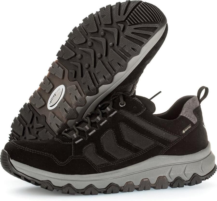 Pius Gabor rollingsoft sensitive 8005.50.01 heren rollende wandelsneaker zwart waterdicht - Foto 2