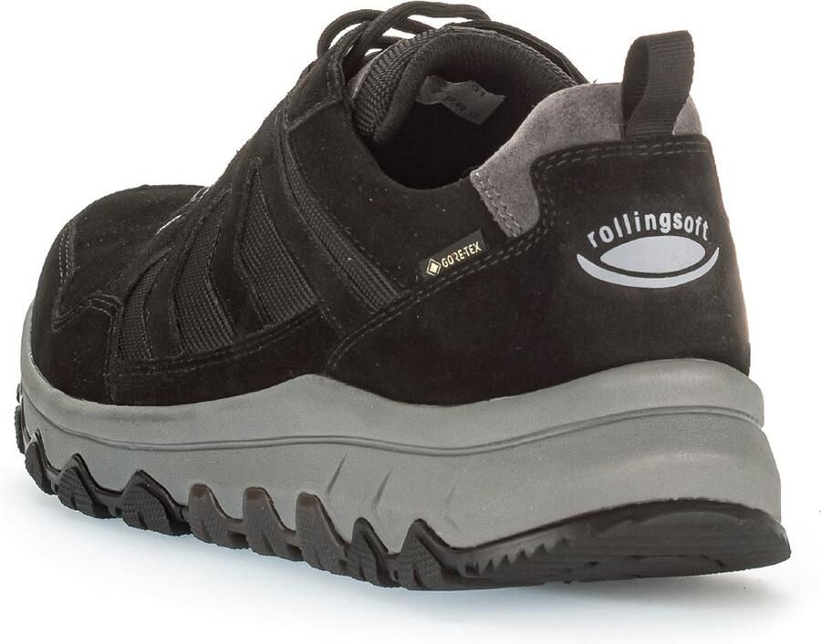 Pius Gabor rollingsoft sensitive 8005.50.01 heren rollende wandelsneaker zwart waterdicht - Foto 4