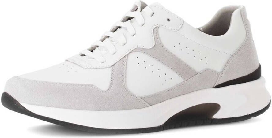 Gabor Rollingsoft Sneakers met sleehak vrijetijdsschoen lage schoen veterschoen gevoerde schacht g-breedte