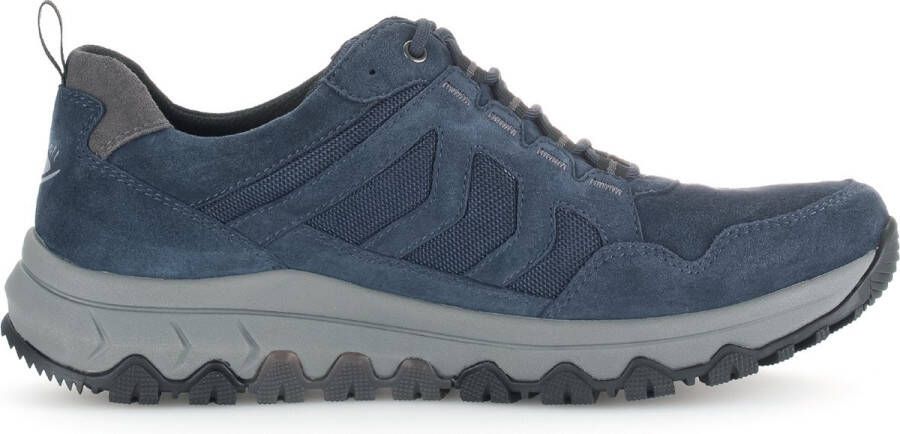 Pius Gabor rollingsoft sensitive 8005.50.02 heren rollende wandelsneaker blauw waterdicht