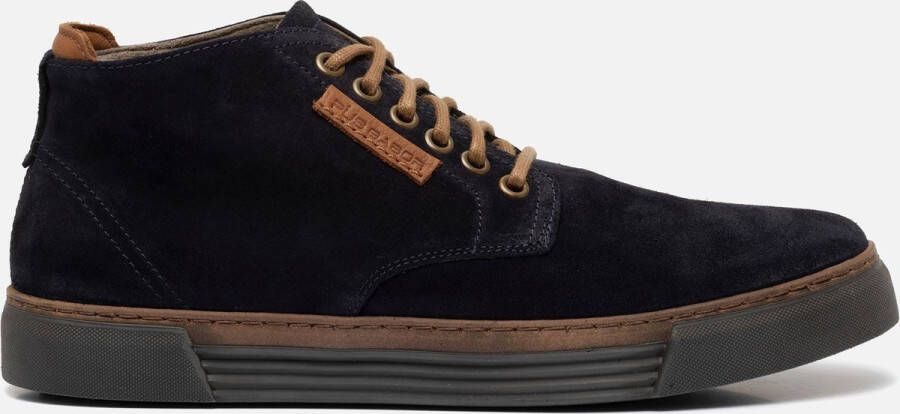 Gabor Moderne hoge suède sportsneakers Blue Dames