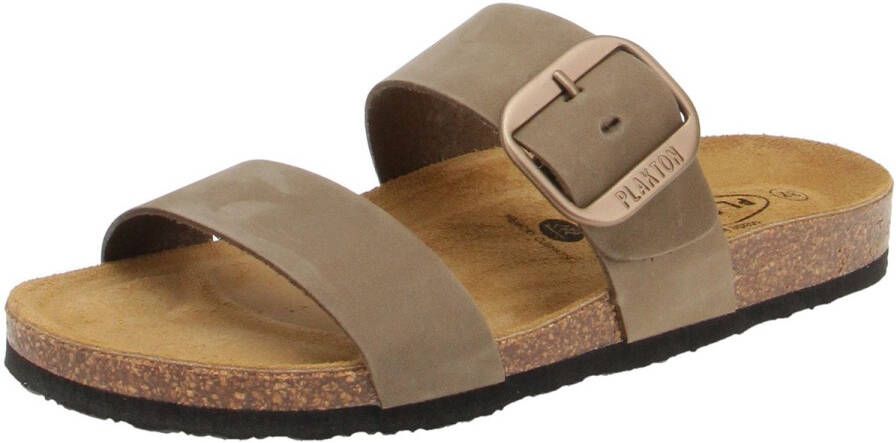 Plakton 183004 Rock Nobuck Damesschoenen muiltjes Kaki