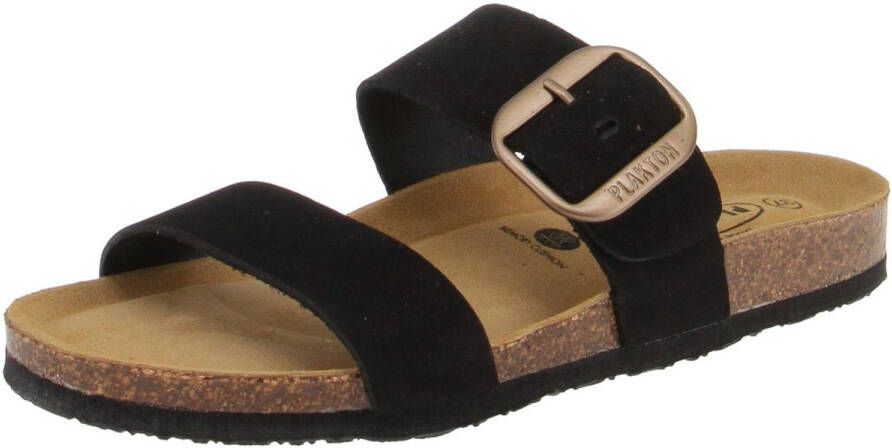Plakton 183004 Rock Nobuck Damesschoenen muiltjes zwart