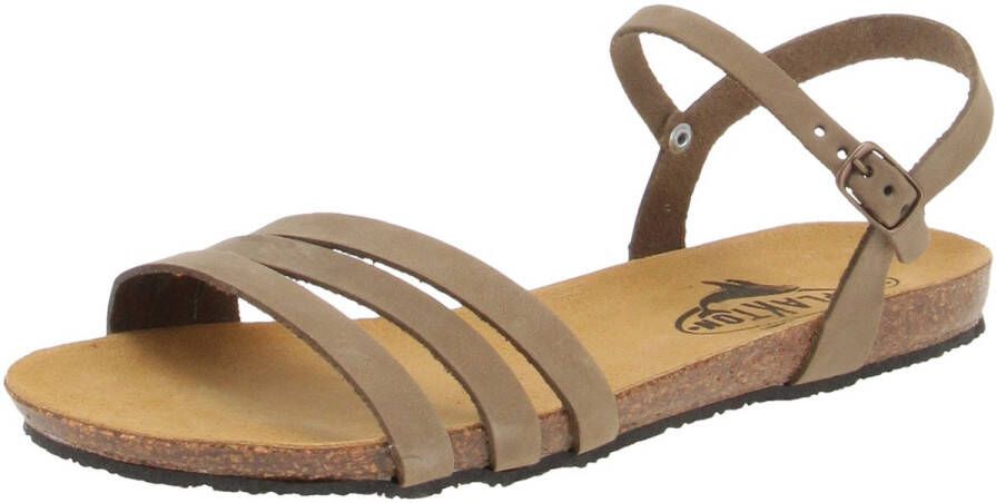 Plakton 575080 Mam Alou Nobuck Damesschoenen sandalen Kaki
