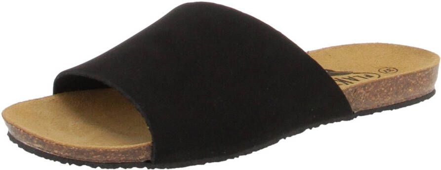 Plakton 575538 Mam Bala Nobuck Damesschoenen muiltjes zwart