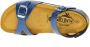 Plakton Blauw Glitter Lederen Meisjes Sandaal Gesp - Thumbnail 2