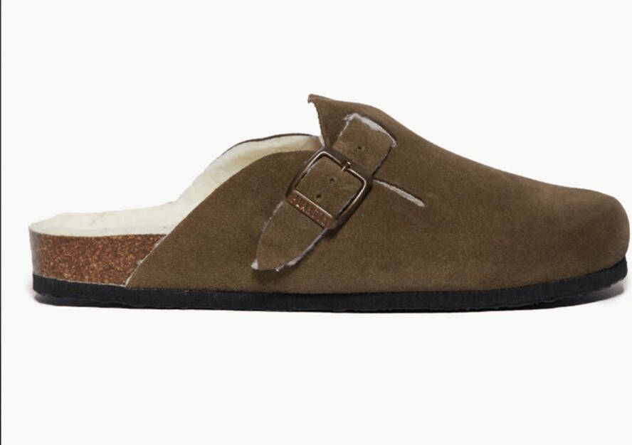 Plakton Dames Pantoffel Kaki
