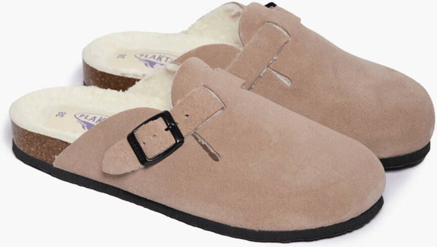 Plakton Dames Pantoffel Piedra Beige