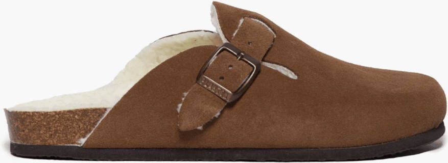 Plakton Heren Pantoffel Vison Taupe