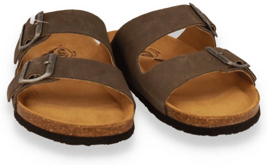 Plakton Heren Slipper Barna Castor KAKI