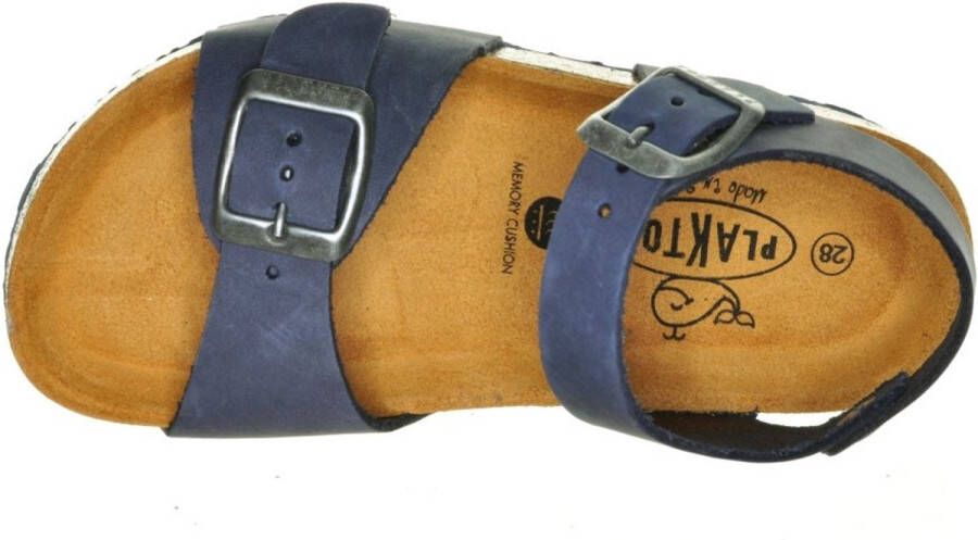 Plakton Kindersandalen Blauw Leder