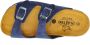 Plakton Lederen Instapper Blauw Nubuck Gespen - Thumbnail 2