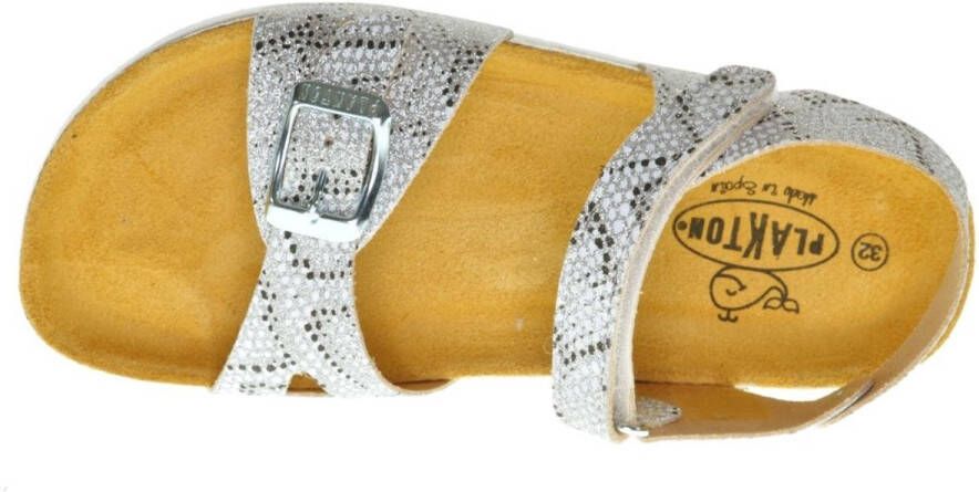 Plakton Lederen Meisjessanaal Slangenprintglitter - Foto 2