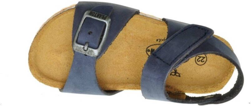 Plakton Nubuck Leder Kindersandaal Gesp Velcro