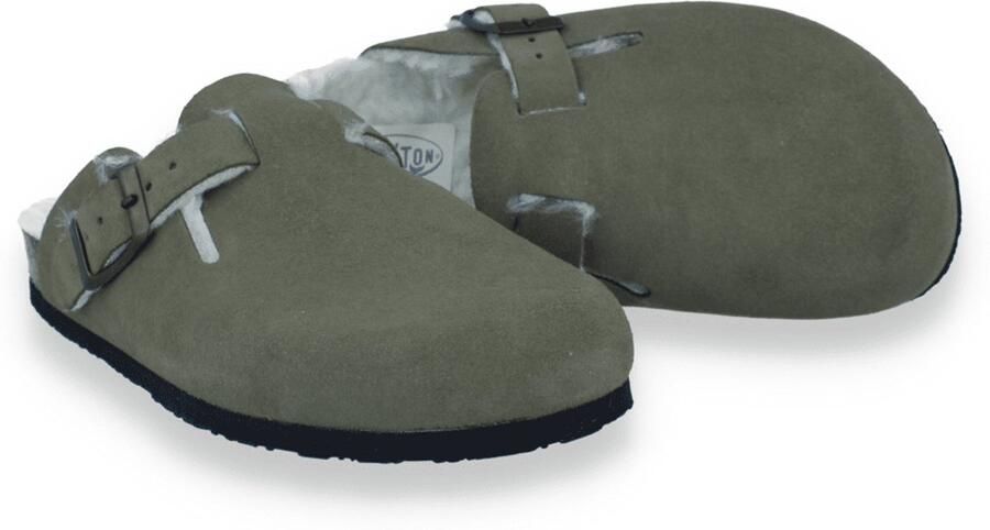 Plakton Dames Pantoffel Kaki