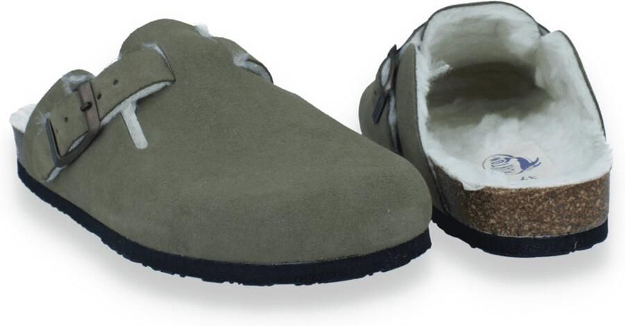 Plakton Dames Pantoffel Kaki