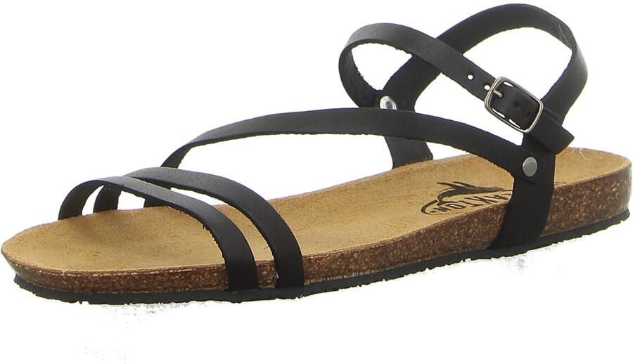 Plakton dames sandalen zwart