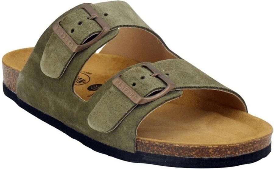 Plakton Dames Slipper Kaki