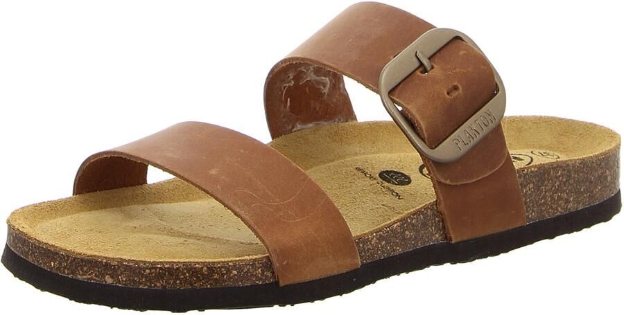 Plakton dames slippers bruin