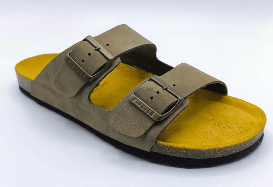 Plakton Heren Slipper Kaki