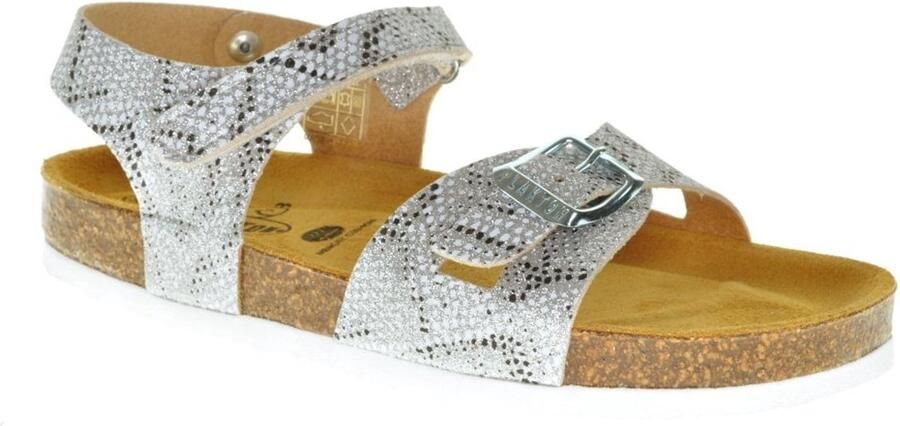 Plakton Lederen Meisjessanaal Slangenprintglitter