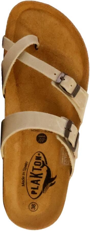 Plakton Platte muiltjes van Bombay leer