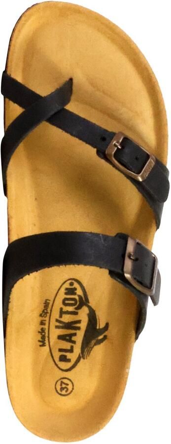 Plakton Platte muiltjes van Bombay leer