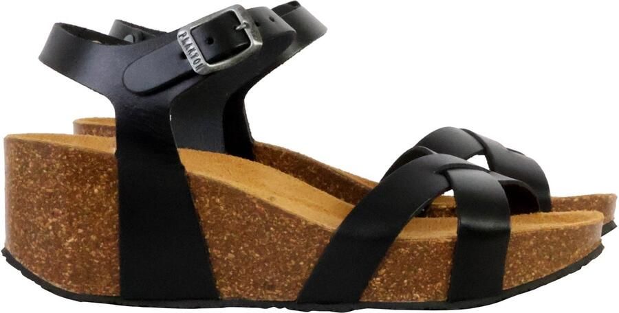 Plakton So Final leren sandalen met sleehak - Foto 2