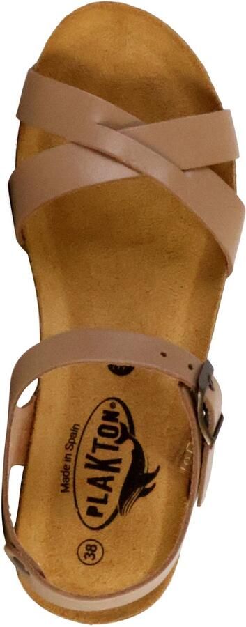 Plakton So Final leren sandalen met sleehak - Foto 3