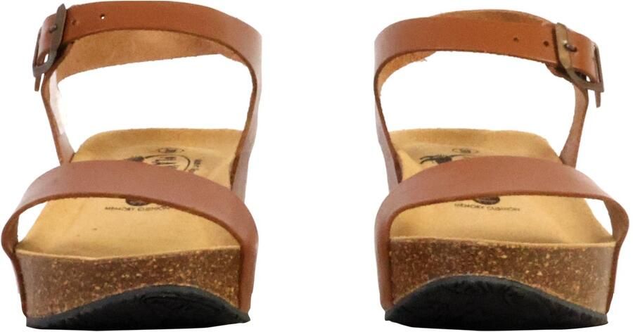 Plakton So Kiss leren sandalen met plateauzool - Foto 2