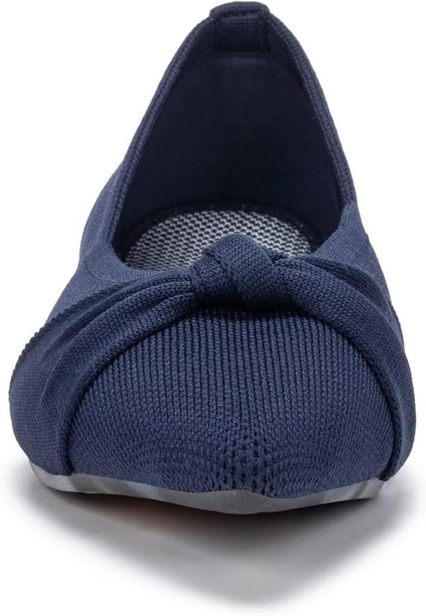 Platte schoenen spitse neus gebreid zacht en elegant