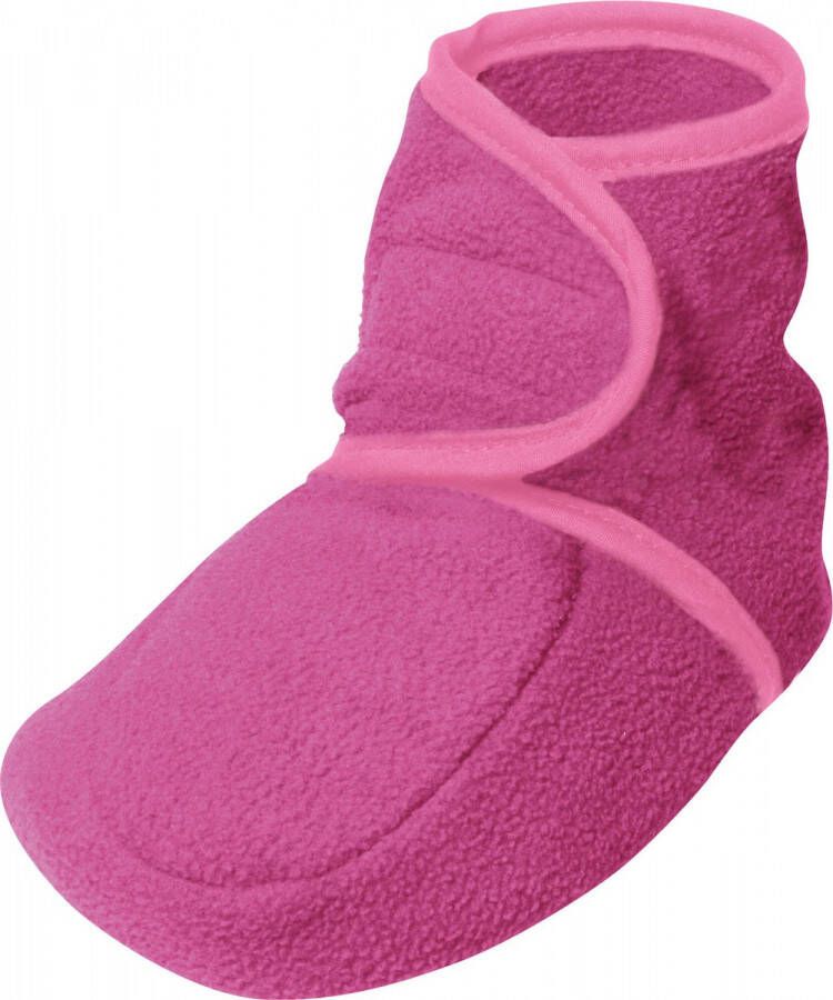 Playshoes fleece slofjes fuchsia