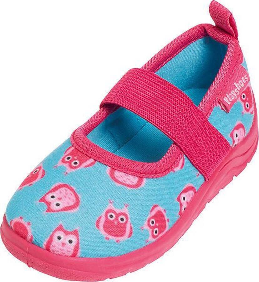 Playshoes Kinder Schuh Hausschuh Monster Jeansblau