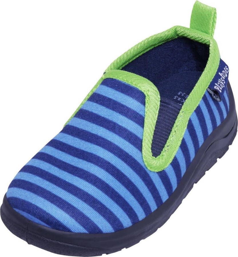 Playshoes Pantoffels Gestreept Junior Blauw groen - Foto 1