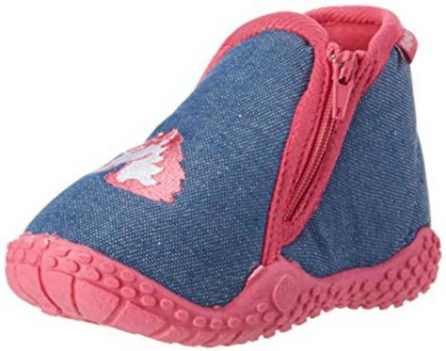 Playshoes pantoffels jeansblauw eenhoorn - Foto 1